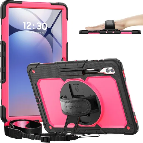 Miniatura 12 de Timecity - Funda protectora resistente para Samsung Galaxy Tab S10 Lite, S10 FE, S9 FE 5G, S9, 10.9 y 11 pulgadas, con protector de pantalla, Negro
