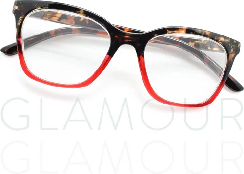 Miniatura 2 de Gafas de lectura de dos tonos azul de gran tamaño para mujer, para lucir elegante, marcos de anteojos de lectura de gran tamaño para mujer, anteojos