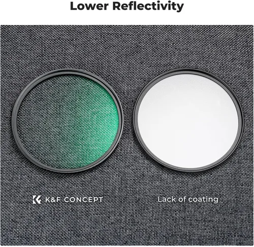 Miniatura 6 de K&F CONCEPT 49mm Kit de Filtros de Difusión Negra 1/4 & 1/8 Conjunto de Filtros de Efecto Címico con Recubrimiento Multicapa para Lente de Cámara