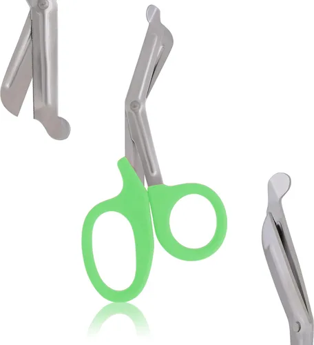 Green Emt Utility 7.5 "Tijeras de vendaje paramédico Tijeras Ems Acero Inoxidable Autoclavable Primeros Auxilios Enfermera Instrumentos Hogar