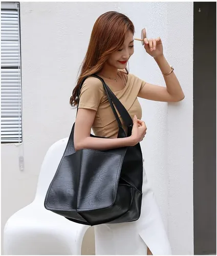 Miniatura 5 de ZOSIVEB Bolso de mano grande, bolso de mano de piel sintética, bolso de hombro, bolso cruzado suave, bolso de viaje de gran