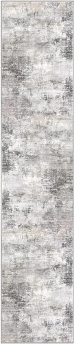 Miniatura 933 de IOHOUZE Alfombra abstracta lavable de 3 x 12 pies para pasillos, antideslizante para cocina, camino de entrada de lana sintética para interiores