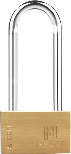 Miniatura 7 de RESET -290 Candado de latón de 1.18 pulgadas (1.181 in) con llave, candado pequeño con llave con grillete de acero inoxidable, 3 llaves, cerradura
