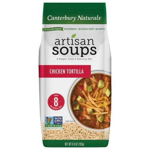 Miniatura 10 de Canterbury Naturals Mezcla de sopa artesanal, mezcla de sopa de fideos con pollo, sin OMG, hace 8 porciones, bolsa de 6.5 onzas (paquete de 3)