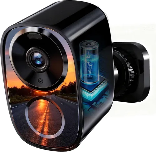 realhide Cámaras de seguridad inalámbricas para exteriores, 2K alimentado por batería AI Detección de Movimiento Spotlight Sirena Alarma WiFi Cámara