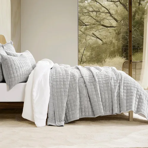 Miniatura 36 de RECYCO Juego de edredón de terciopelo de lujo tamaño individual/individual XL, juegos de cama, juego de cubrecama de terciopelo ultra suave, colcha