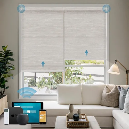 Miniatura 44 de Cortinas enrollables inteligentes de filtrado de luz motorizadas compatibles con HomeKit, persianas inteligentes para ventanas con 1% de apertura