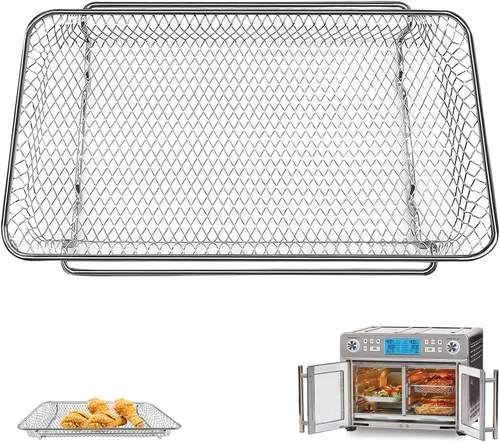 Canasta de reemplazo para horno de aire frito de zona dual Emeril Lagasse 360 25 QT horno de aire frito tostador de convección de malla de acero