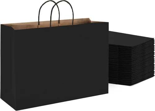 Miniatura 16 de Metronic - Bolsas de regalo de papel kraft con asas de 16 x 6 x 12 pulgadas, paquete de 6000 Para Navidad, recuerdos de fiesta de cumpleaños