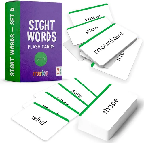 Miniatura 11 de merka Tarjetas flash de palabras a la vista – 150 tarjetas, juego B – frituras de palabras y vocabulario para lectura de primer grado