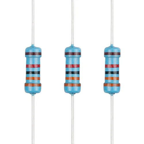 Miniatura 112 de 100 resistencias de 1 ohm 1/2 W (0.5 vatios) ±1% tolerancia de película metálica, resistencia fija de múltiples valores de resistencia opcional