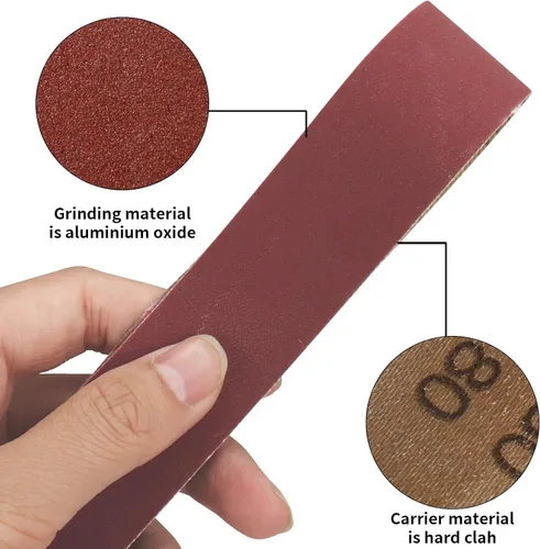 Miniatura 3 de SI FANG Juego de Cintas de Lijado Premium 13 x 1.2 pulgadas / 330x30mm, Adecuado para Mini Lijadora de Banda Eléctrica, Afilador de Bordes de Corte
