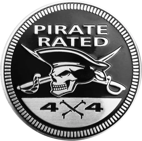Miniatura 9 de Emblema de coche con patrón de hombre salvaje, 4 x 4 calcomanías de emblema automotriz, emblemas de coche redondos de 3D en metal, compatible