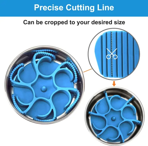 Miniatura 3 de Anipaw Cuencos Comederos Lentos para Perros de Silicona en Espiral Inserto de Comedero para Alimentos para Mascotas para Reducir la Velocidad