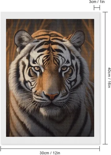 Miniatura 2 de Tiger Diamond Art Kits for Adults Diamond Art Diamond Painting DIY 5D Diamond Painting Kit Diamond Painting Kits for Adults Gem Art Square Diamond