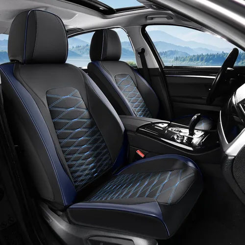 Miniatura 24 de FLORICH Fundas de asiento delantero de automóvil, fundas de asiento de cuero para automóviles, protector de asiento de automóvil, impermeable
