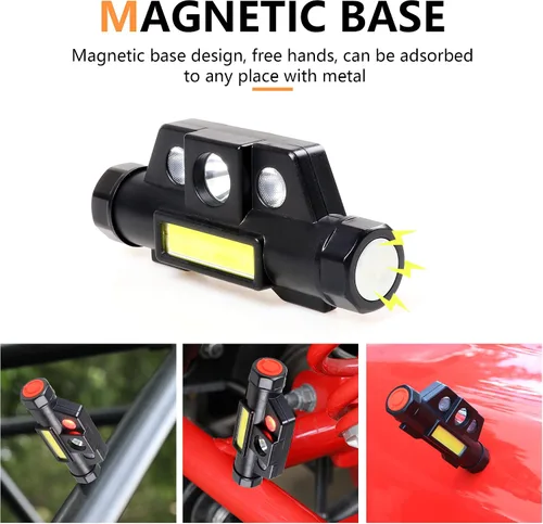 Miniatura 6 de Asas de agarre de barra antivuelco con luz de cúpula para Jeep Wrangler CJ YJ TJ JK JL Gladiator JT 1945-2025 2.0-4.0 pulgadas, jaula antivuelco, 2