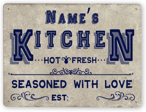 Miniatura 10 de Letreros de cocina personalizados personalizados para cocina, decoración de pared, letreros de metal para restaurante de mostrador, bar en casa