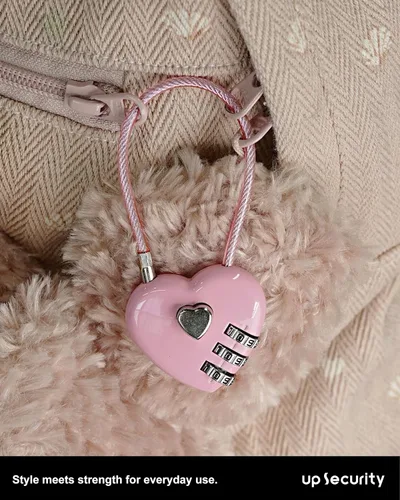 Miniatura 7 de Candado de combinación pequeño para casillero, cerradura de cable con código, combinación de candado rosa, para equipaje, maleta, casillero