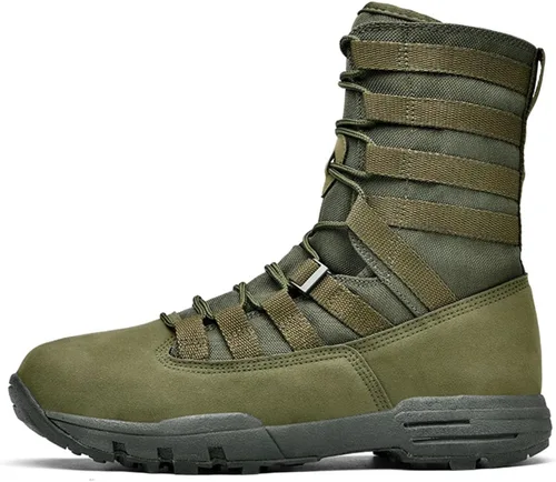 Miniatura 2 de Kervaky Botas tácticas para hombre, botas militares, botas de combate, botas ligeras, botas de trabajo, botas de senderismo, botas antideslizantes