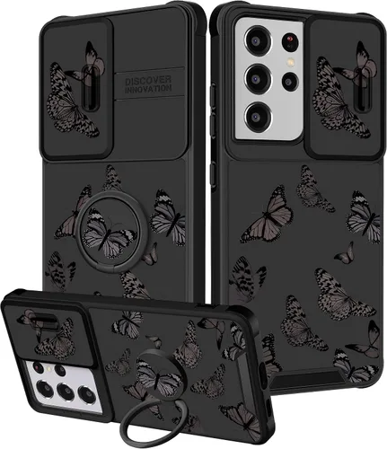 Miniatura 61 de Funermei Funda para teléfono Samsung Galaxy Note 10 Plus – Funda femenina bonita para niñas, diseño inspirador estético con funda para cámara