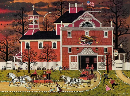Miniatura 18 de Buffalo Games Charles Wysocki - Rompecabezas de 1000 piezas con escena de invierno festivo, 26.75 x 19.75 pulgadas, a partir de 14 años, póster