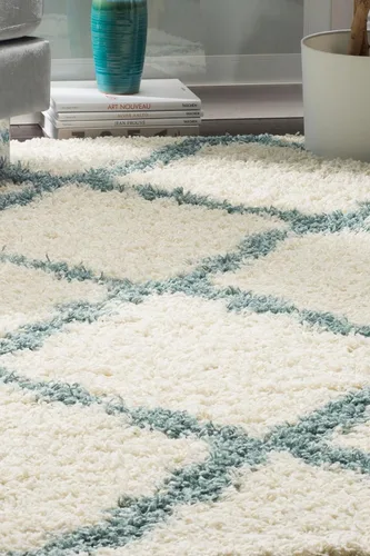 Miniatura 61 de Safavieh - Dallas Shag Collection SGD257A - Alfombra de área con diseño de enrejado de 10 x 14 pies