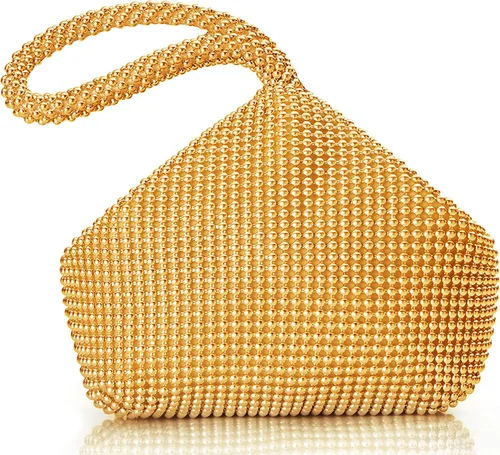 Miniatura 7 de BABEYOND Bolsos de mano con cuentas para mujer, bolsos de noche elegantes vintage triangulares para fiestas de los años 1920, baile de graduación