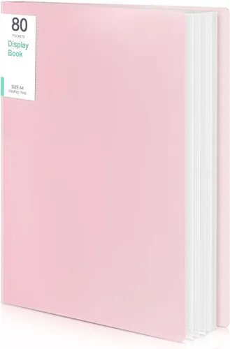 Miniatura 18 de Organizador de carpeta portafolio de 60 bolsillos Phyxin, protectores de hojas para carpeta de 8.5" x 11", carpeta de plástico que muestra 120 Blanco