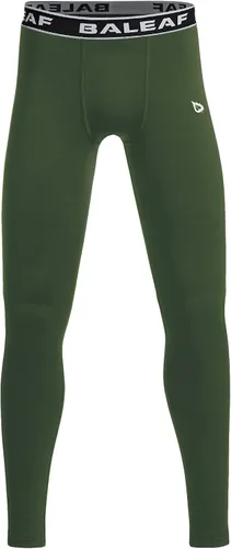 baleaf Leggings de compresión de forro polar para niños, pantalones juveniles, mallas de fútbol, baloncesto, béisbol, deportes, equipo de clima frío