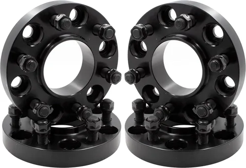 Miniatura 12 de Wheel Accessories Parts 2 Piezas Espaciadores de Rueda Centrados en el Buje 6x5.5 6x139.7mm 1.00 Pulgada de Grosor 78.1mm Buje M14x1.5 14x1.5 Rosca