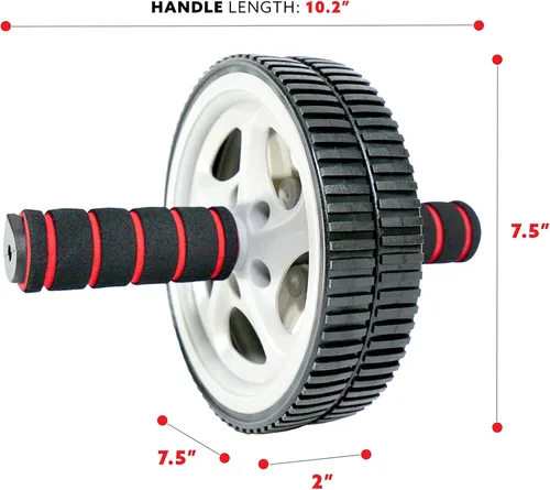 Miniatura 4 de Sunny Health & Fitness Ab Roller Wheel, Durable Construction, Compact & Portable, Non-Slip Handles for Home Gym, Addominal Exercises & Core Strength