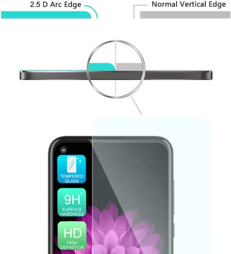 Miniatura 8 de TJS Funda compatible con Boost Mobile Celero 5G + Plus 2024 (3ª versión), protector de pantalla de vidrio templado, híbrido a prueba de golpes