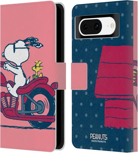 Miniatura 39 de Head Case Designs Officially Licensed Peanuts Snoopy & Woodstock 2 Halfs and Laughs Leather Wallet Case Compatible with Google Pixel 8 Snoopy