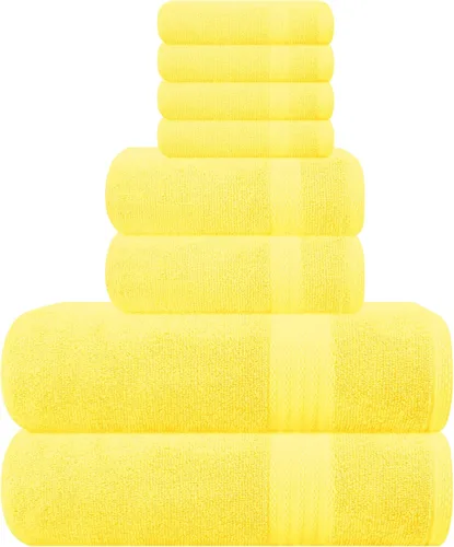 Miniatura 71 de GLAMBURG - Juego de 12 toallas faciales ultrasuaves de 13 x 13 pulgadas, 100% algodón, duraderas y altamente absorbentes, ideales para baño, cocina