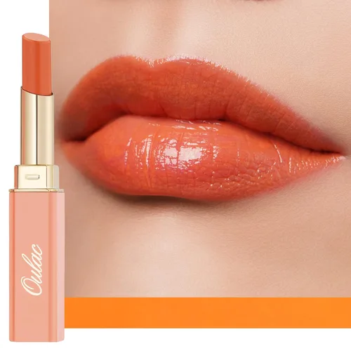 Miniatura 10 de Oulac Lápiz Labial Rosa Hidratante con Brillo - Lápiz Labial Hidratante Bálsamo Labial Tintado Brillante, Acabado Brillante Transparente Jugoso