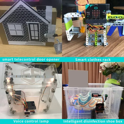 Miniatura 4 de ELECFREAKS Microbit Smart Home Kit Micro:bit Sensor Starter Kit Pulpo Series Sensor, kit de programación DIY con módulos electrónicos