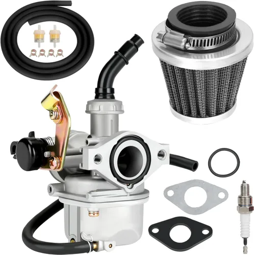 YOXUFA PZ19 - Carburador 19 mm con acople de cable ahogador para Sunl Roketa TaoTao Kazuma Loncin Kayo Fox Kandi Baja SSR 50 70 90 110 125cc ATV,