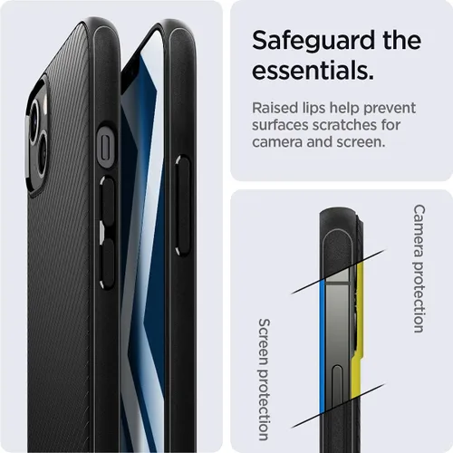 Miniatura 5 de Spigen Mag Armor (MagFit) compatible con MagSafe diseñada para iPhone 13 (2021), color negro mate MagFit