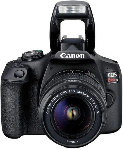 Miniatura 2 de Canon EOS Rebel T7 - Cámara DSLR con lente de 18-55 mm, paquete inicial + Incluye: bolsa de hombro + tarjeta de 64 GB + kit de limpieza y cuidado +