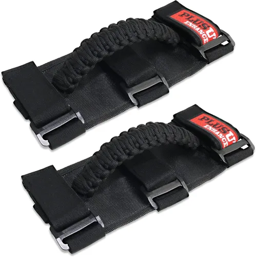 Miniatura 7 de 2 correas triples de barra antivuelco para UTV ATV Polaris Ranger RZR XP900 1000 para Honda Pioneer Talon Kawasaki Wildcat YXZ Can Am correa se Negro