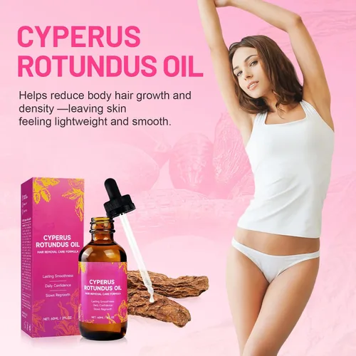 Miniatura 7 de Aceite Cyperus Rotundus, aceite natural de Cyperus Rotundus para depilación, aceite corporal hidratante y calmante, reduce el crecimiento no deseado