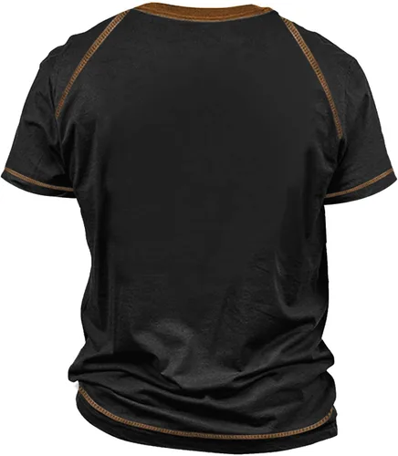 Miniatura 2 de Camisetas elegantes de manga corta para hombre, de corte clásico, con estampado de letras, cómodas blusas de cuello redondo de talla grande