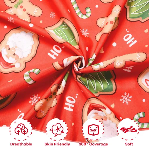 Miniatura 6 de Cloele Sábana Ajustable de Navidad para Cuna Biscuit para Niños y Niñas - Paquete de 1 Sábana de Guardería Santa Baby Sábana de Cama Acogedora
