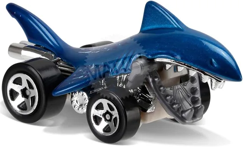 Miniatura 2 de Hot Wheels 2016 Shark Bite Street Beasts Blue 208/250, tarjeta larga de Mattel