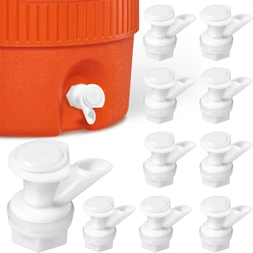 Miniatura 9 de 3 piezas de repuesto de grifo de agua con botón, reutilizable, compatible con enfriador de agua Igloo de 2, 3, 5 y 10 galones, sin BPA, grifo