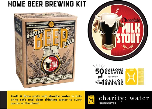 Miniatura 4 de Craft A Brew - Chocolate Milk Stout - Kit para hacer cerveza - Haz tu propia cerveza artesanal - Equipo completo y suministros - Kit de inicio