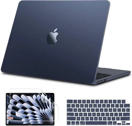 Miniatura 14 de B BELK Funda compatible con MacBook Air de 15 pulgadas 2026 2025 2024 2023 M5 M4 M3 M2 A3448 A3241 A3114 A2941 Pantalla de retina líquida, carcasa