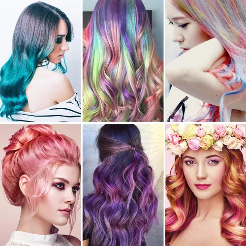 Miniatura 3 de Set de peine de tiza para el cabello temporal de 10 colores brillantes - Regalos de cumpleaños para niñas de 8, 9, 10, 11, 12 años, disfraces