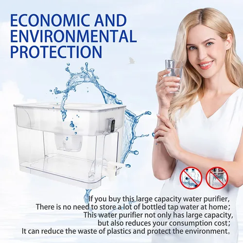 Miniatura 4 de Filtro de agua estándar, filtros de repuesto estándar para jarras y dispensadores, sin BPA, 1 unidad